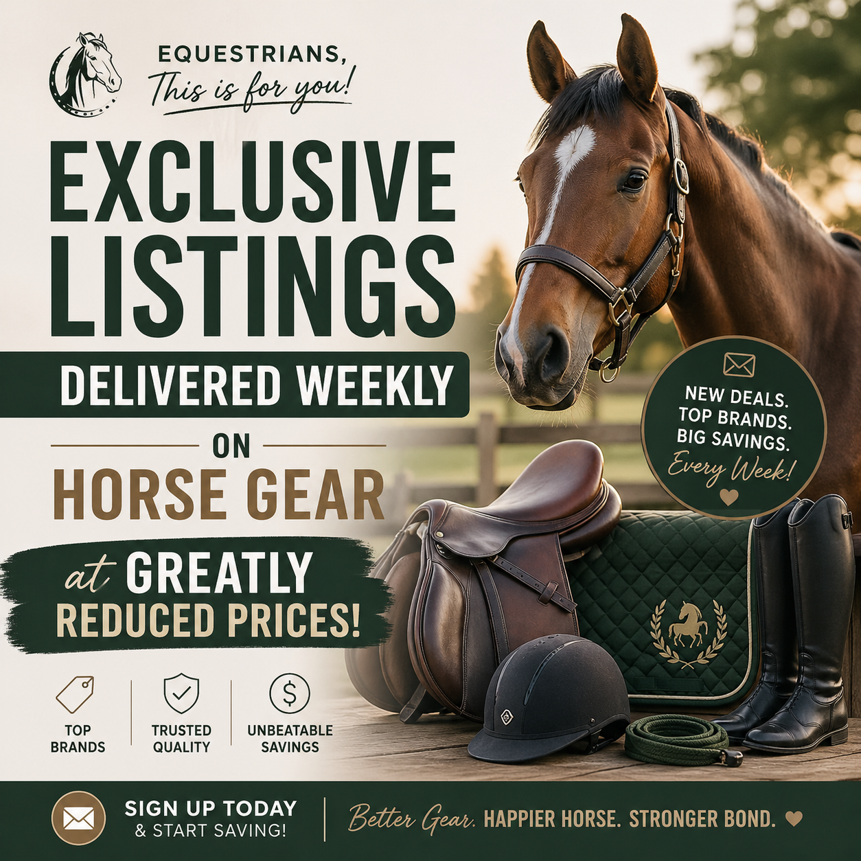 Unlock Great Discount for Horse & Rider Gear!
